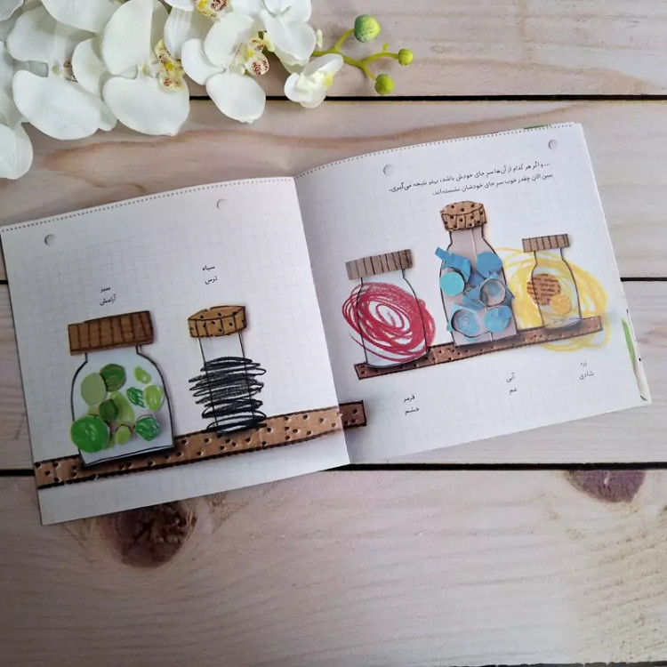 کتاب هیولای رنگها،آموزش احساسات