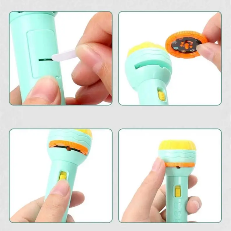 اسباب بازی چراغ قوه پروژکتوری ۲۴اسلایدی ۳حلقه ای - تصویر 10