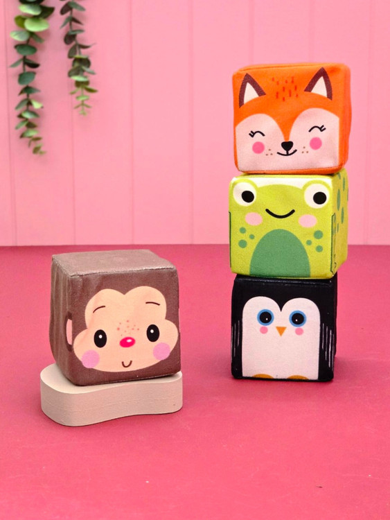 مکعب پارچه ای حیوانات