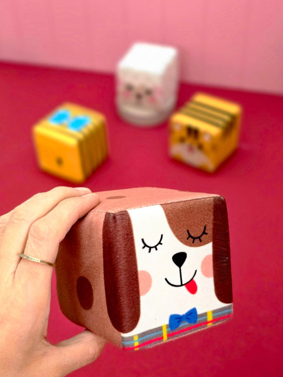 مکعب پارچه ای حیوانات